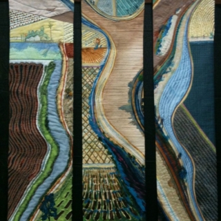 THIEBAUD\'S \"BROWN RIVER\"