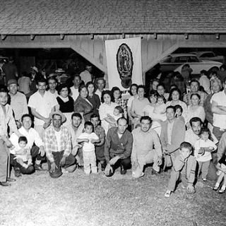 1966 photograph of members of Porterville Farm Workers Organization (FWO)
