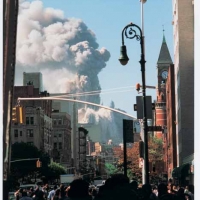 The last tower, view from 6th Ave. 9/11/01