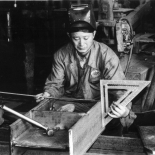 Worker Fitting Steel, San Francisco