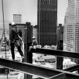 Strolling Into Chinatown: Ironworkers Connecting Steel Beams 25th Floor, Four Seasons Hotel, San Francisco