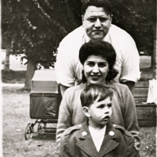 Juan Lara (U.S.Army Jacket) / Christina Lara (Aunt) / Armando Lara (Father) / San Francisco 1945